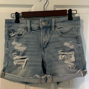 American Eagle Distressed Jean Shorts
